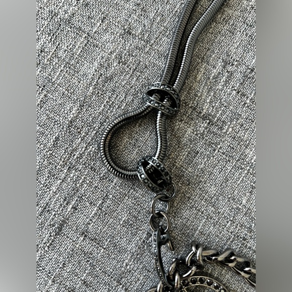 St. John Collection Swarovski Crystal Leaf Chain Belt - Picture 6 of 16